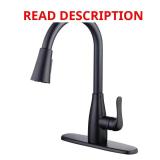 McKenna Matte Black Pull-Down Kitchen Faucet