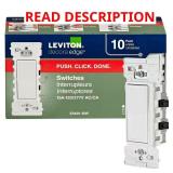 Leviton Decora Edge 15A Single Pole White