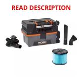 3 Gallon 18V Cordless Wet/Dry Shop Vac