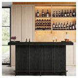Kearsten 43.31 in. H Bar Table with Storage