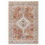 Vanesa Distressed Medallion Rug 8x10