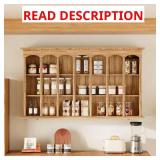 Yellow Wood Grain Wall Patri Cabinet