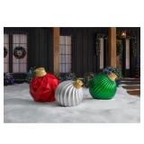 3 Piece Outdoor Jumbo Ornaments