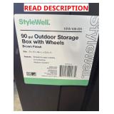 Outdoor Storage Box with Wheels