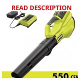 40V Cordless Blower, 120 MPH, 550 CFM (missing ba