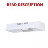 RL6200 30" Ductless Range Hood White