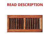 (2) Oak Wood 4x10 2-Way Floor Register