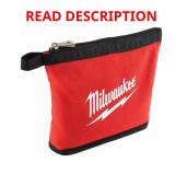 Milwaukee 0.25 in. W x 8 in. H Canvas Pouch