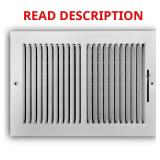 (2) 12 in. x 8 in. 2-Way Steel Register, White