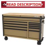 52 in. W 10-Drawer Workbench with Top