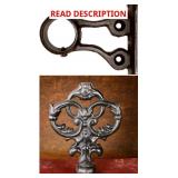 Cast Iron Fence Finials & Curtain Rod Brackets