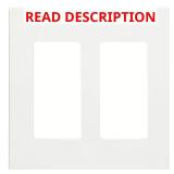 (4) White 2-Gang Decorator Wall Plates