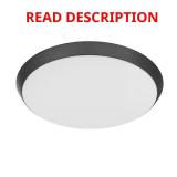Commercial Electric 15" Matte Black LED Light
