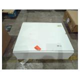 23.7 in White Wall Mounted Drop-Leaf Desk, Damage