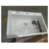Kuomih 33in Drop-in Single Bowl Sink (Damage)