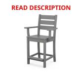Grant Park Slate Grey Counter Arm Chair **MAY BE