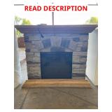 18" Electric Fireplace in Faux 40" Mantle