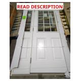 32.5" x 80" White Exterior Door, Feather River