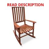 Wood Natural Stained Outdoor Rocking Chair