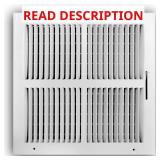 Everbilt 12x12 2-Way Steel Register White