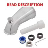 Tub Spout with Diverter, Brushed Nickel