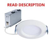 HLBC 4 in. Ultra-Slim LED Downlight with D2W