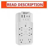 6-Outlet Smart Surge Protector with USB Ports