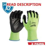 X-Large High Viz Cut-Resistant Poly Gloves