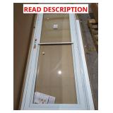 30" x 80" White Storm Door