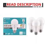 EcoSmart A19 Dimmable LED Bulb 3-Pack
