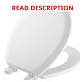 Richfield Round Enamel Wood Toilet Seat White