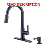 Paulina Pull-Down Kitchen Faucet Matte Black