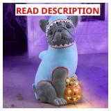 Halloween LED Gray Frenchie Shark Greeter