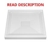 Acrylic Shower Pan 34x34 - Carrara White