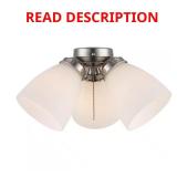 Brushed Nickel Ceiling Fan Light Kit