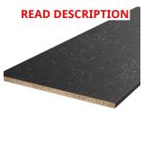 Laminate Countertop, Matte Black Marble