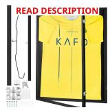 Black Jersey Display Frame 23.3x31.2x1.5in