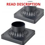 Pier Mount Base 2 Pack, Outdoor Light Adapter