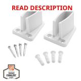 Fixed Mount Rod Shelf Bracket-Package of 2