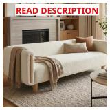 Perrick Modern 78.7" Rolled Arms Sofa Beige (No S