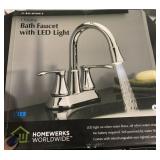 Bath Faucet with LED Light