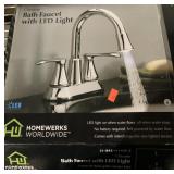 Bath Faucet with LED Light