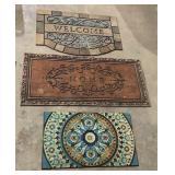 Outdoor Welcome Mats- Lot of 3