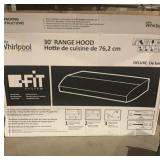Whirlpool 30" range hood