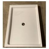 White Fiberglass Shower Floor