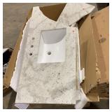 Marble Vanity Top, Broken