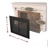 Pleasant Hearth Glass Fireplace Doors