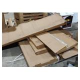 Lot of white panels for cabinets