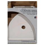 Bath corner shelf