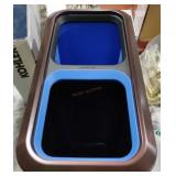 Small Dual trash can